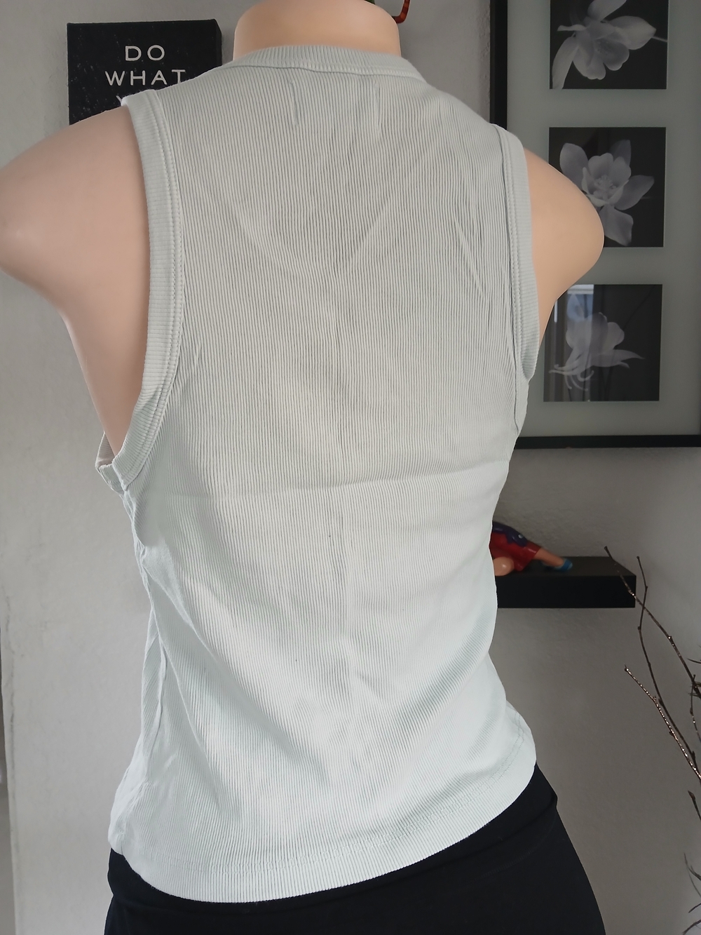Miami Beach Bum Ribbed Tank Top in Light Sage - Picture 3 of 6
